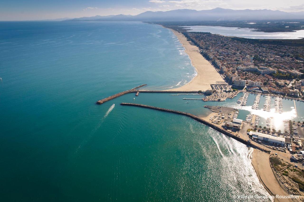 "Chill" Magnifique Vue Sur La Mer Et Le Port Au Coeur De La Ville En Premiere Ligne Canet-en-Roussillon Kültér fotó