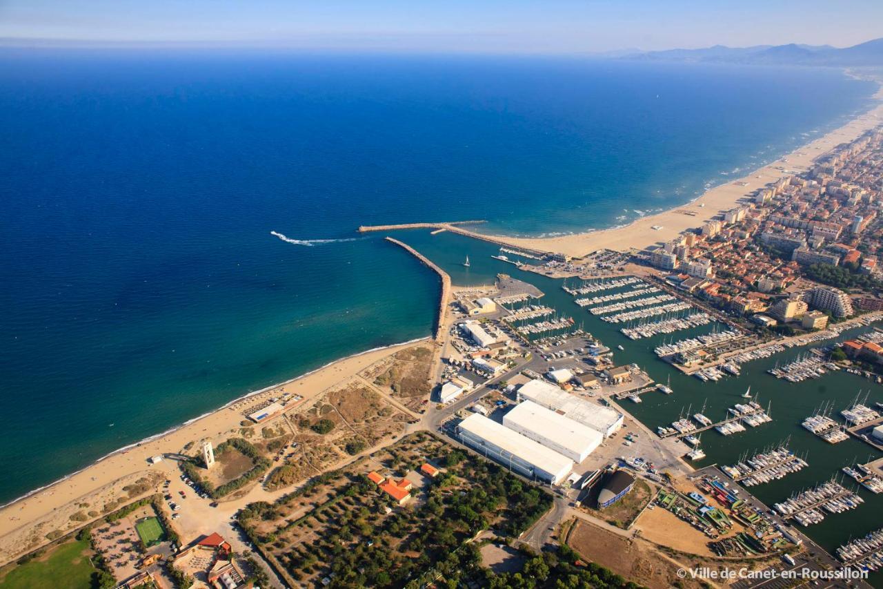 "Chill" Magnifique Vue Sur La Mer Et Le Port Au Coeur De La Ville En Premiere Ligne Canet-en-Roussillon Kültér fotó